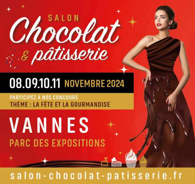 Affiche salon du chocolat 2024 Vannes (56)